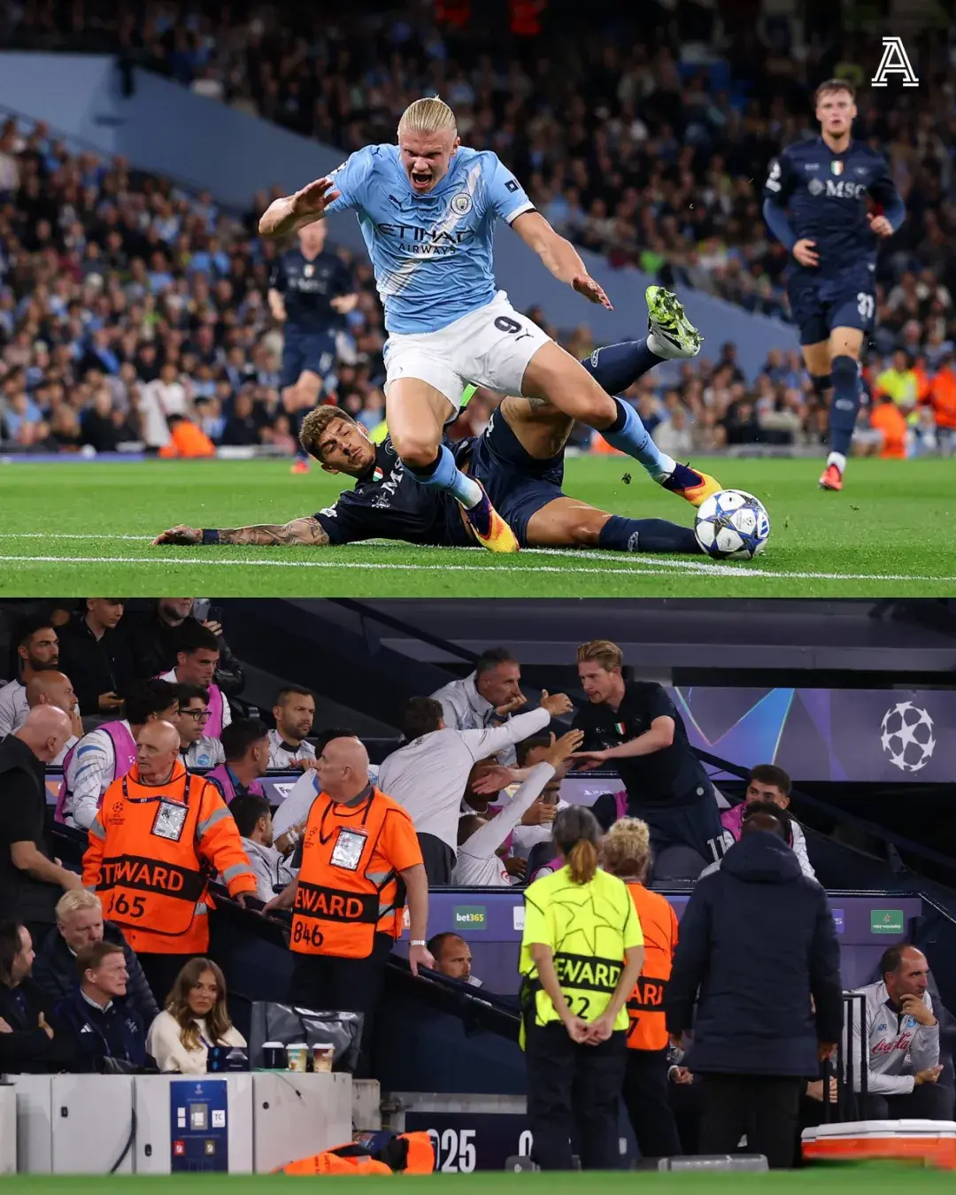 双方球迷集, 前换下